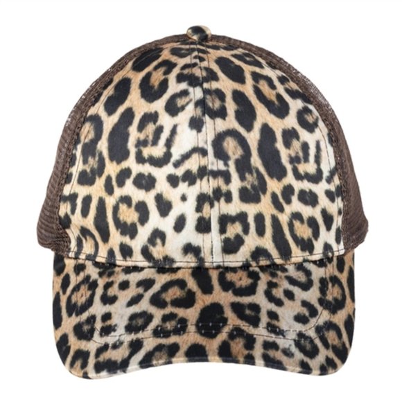 Leopard print trucker hat - Picture 2 of 3